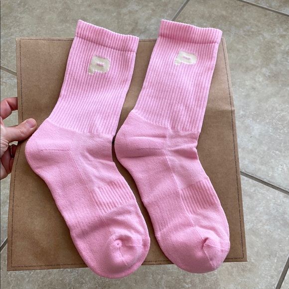 Other - Pink Crew Socks